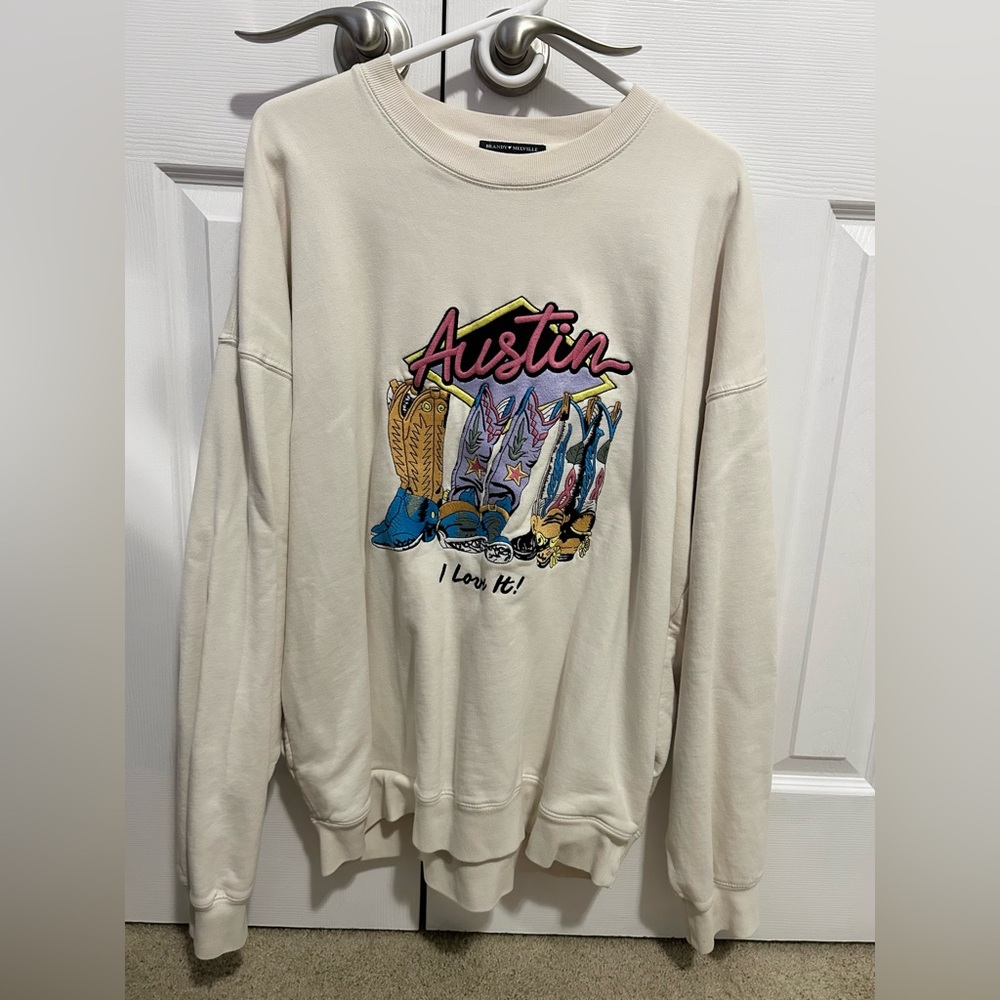 Brandy Melville Austin Texas Oversized Sweatshirt